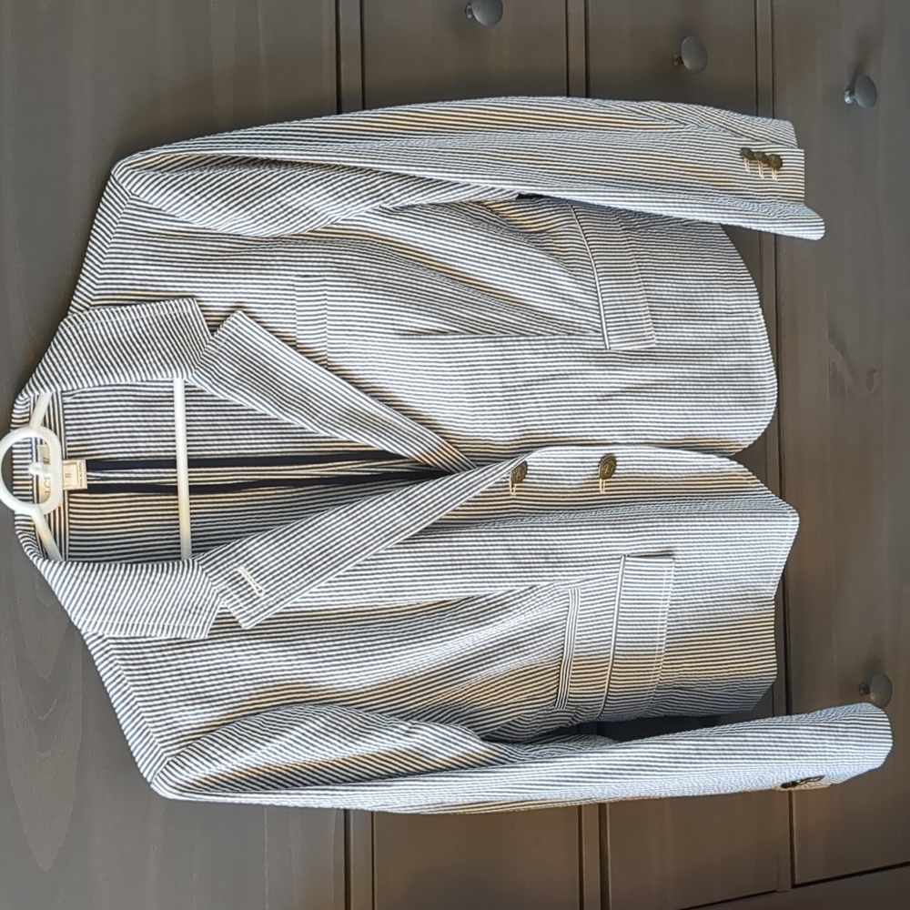 J Crew seersucker blazer